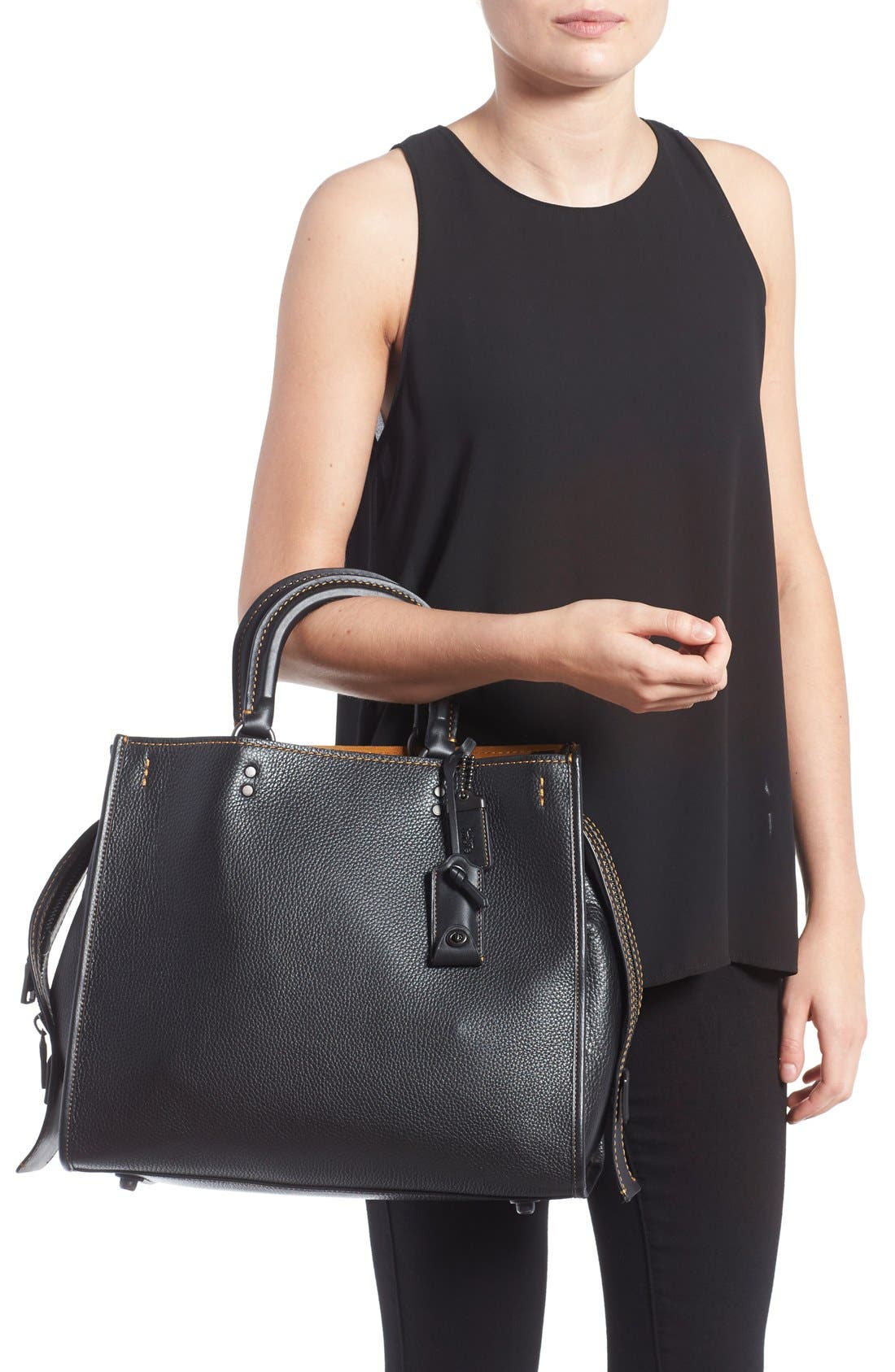 COACH 1941 'Rogue 36' Leather Satchel, Alternate, color, 