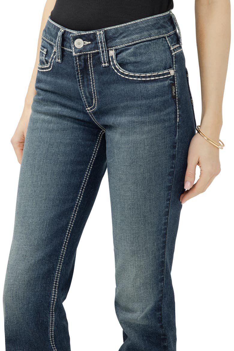 Suki Curvy Mid Rise Slim Bootcut Jeans, Alternate, color, TAYLOR