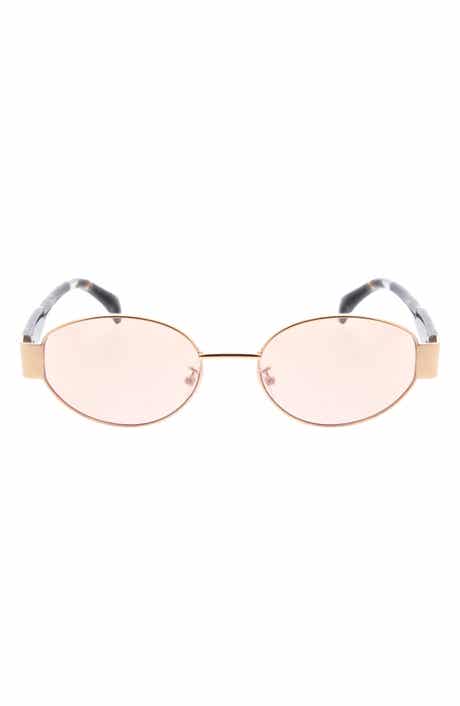 65mm Metal Oval Sunglasses