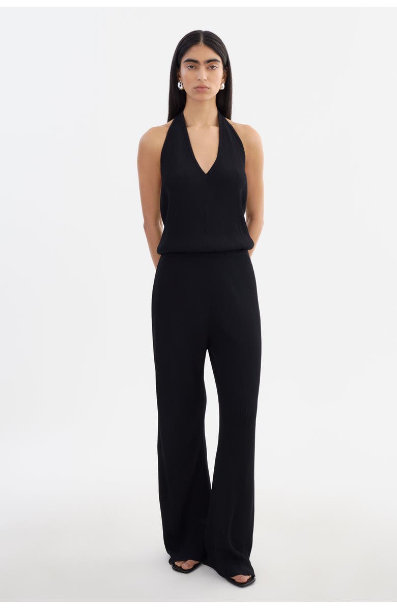 LAMARQUE NURIA | Rib Knit Jumpsuit, Main, color, Black