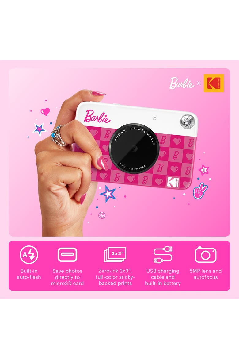 Printomatic 2x3 Instant Print Camera, 5MP Portable Instant Camera, Alternate, color, Dark Pink
