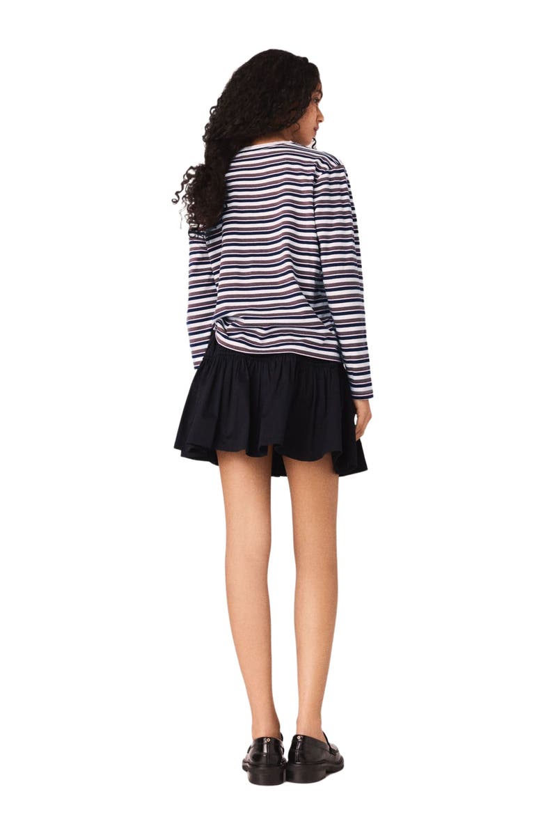 maje Striped T-shirt, Alternate, color, Brown/Pink