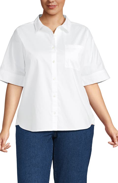 Cooling Elbow Sleeve Button Front Shirt