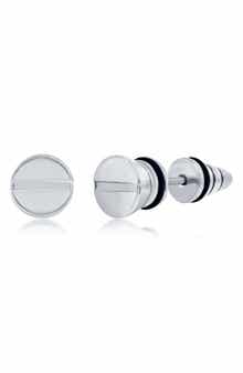 Men's Screw Design Stud Earrings