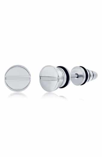 Men's Screw Design Stud Earrings
