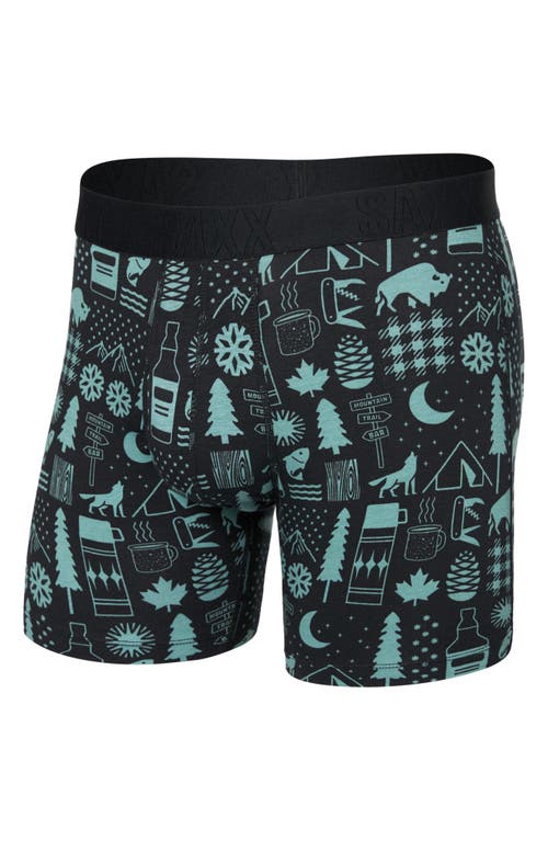 Saxx Droptemp™ Cooling Cotton Boxer Briefs In Black