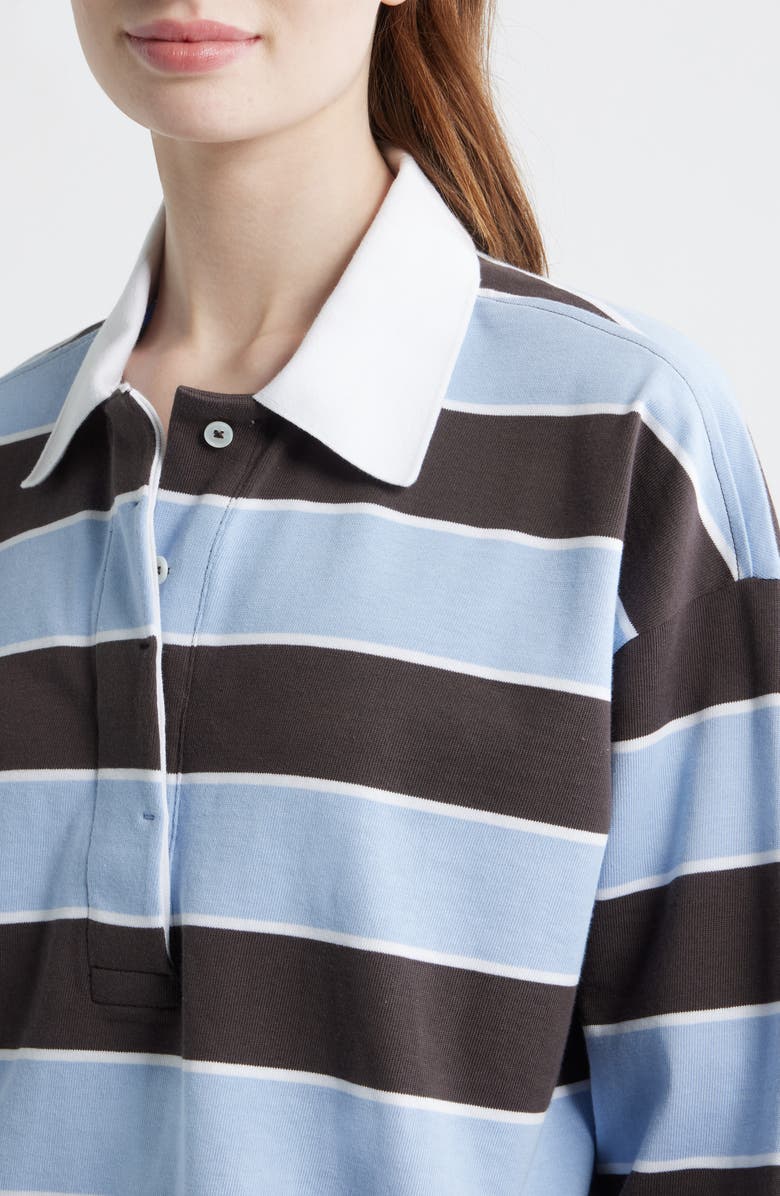 Madewell Rugby Polo Shirt, Alternate, color, Tranquil Blue