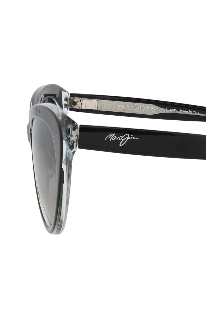 Maui Jim 54mm Cat Eye Sunglasses, Alternate, color, Black Black Grey