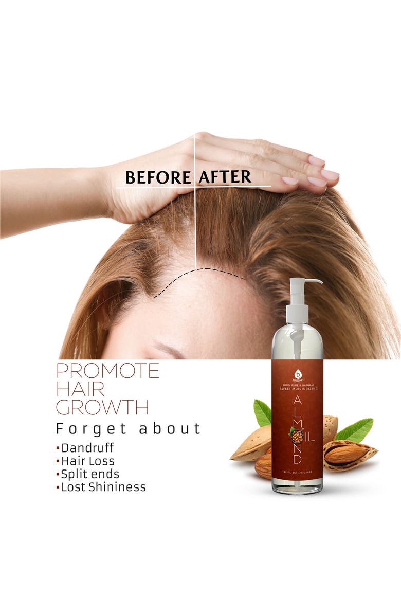 PURSONIC The Ultimate Hair & Beauty Wellness Bundle LED Therapy Brush, Castor Oil, & Sweet Almond Oil, Alternate, color, Multicolor