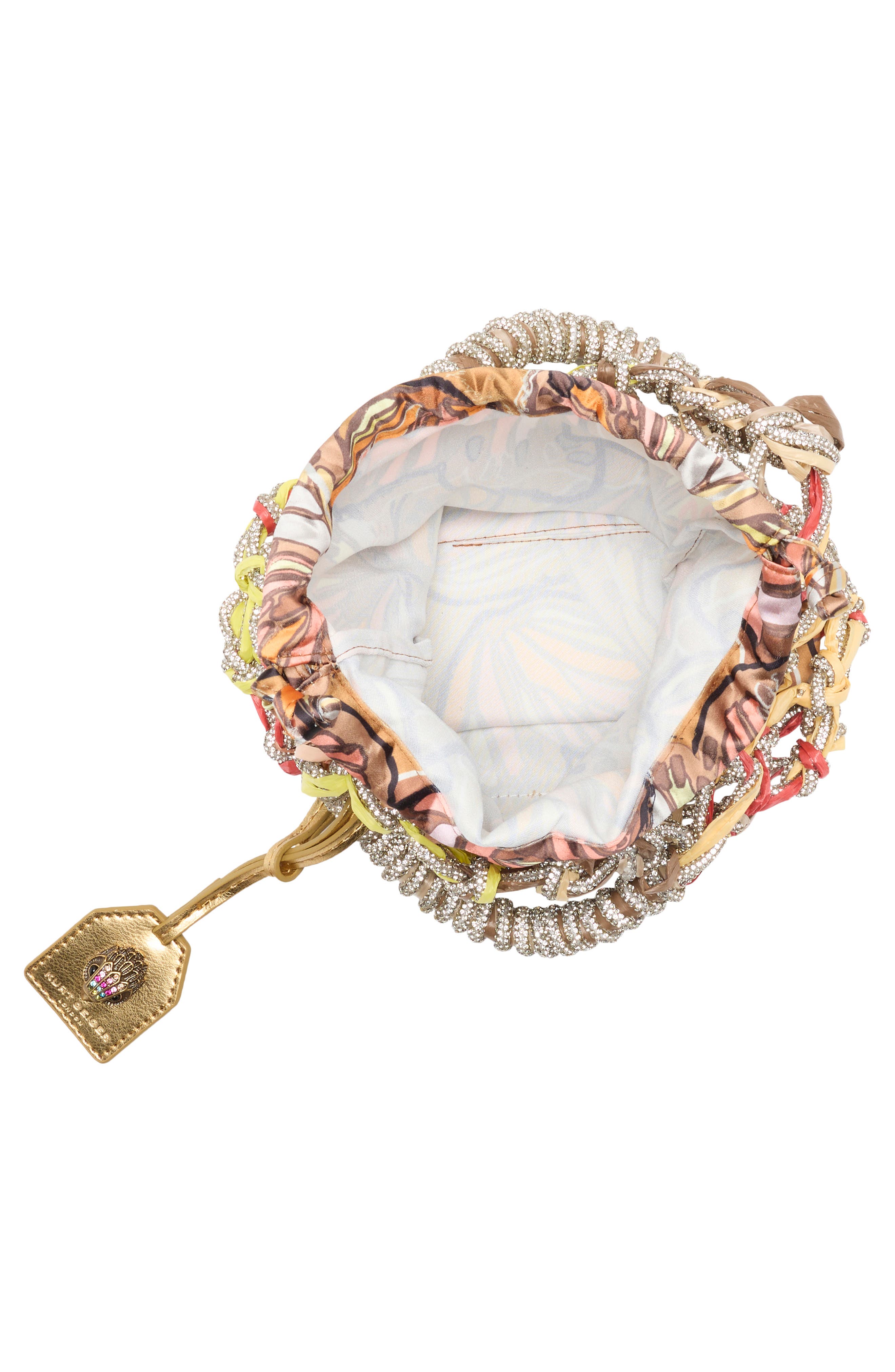 Kurt Geiger London Small Crystal Macramé Bag, Alternate, color, Open Brown