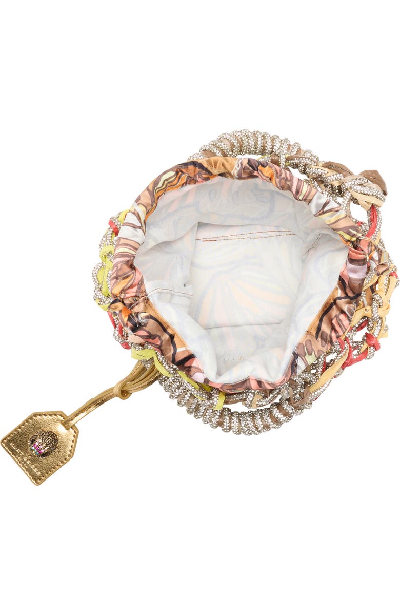 Kurt Geiger London Small Crystal Macramé Bag, Alternate, color, Open Brown