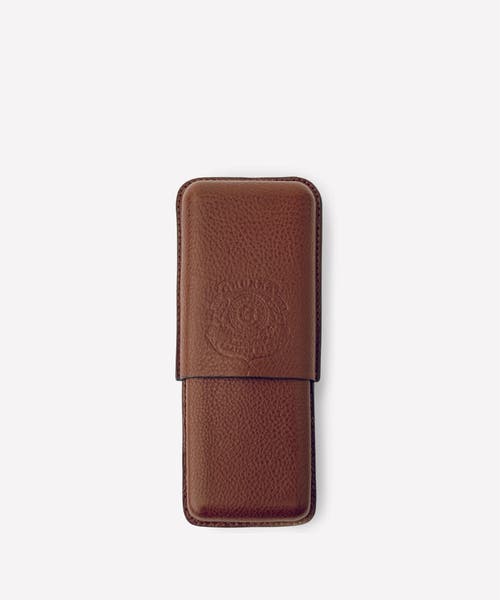 Ghurka Triple Cigar Case No. 237 In Brown