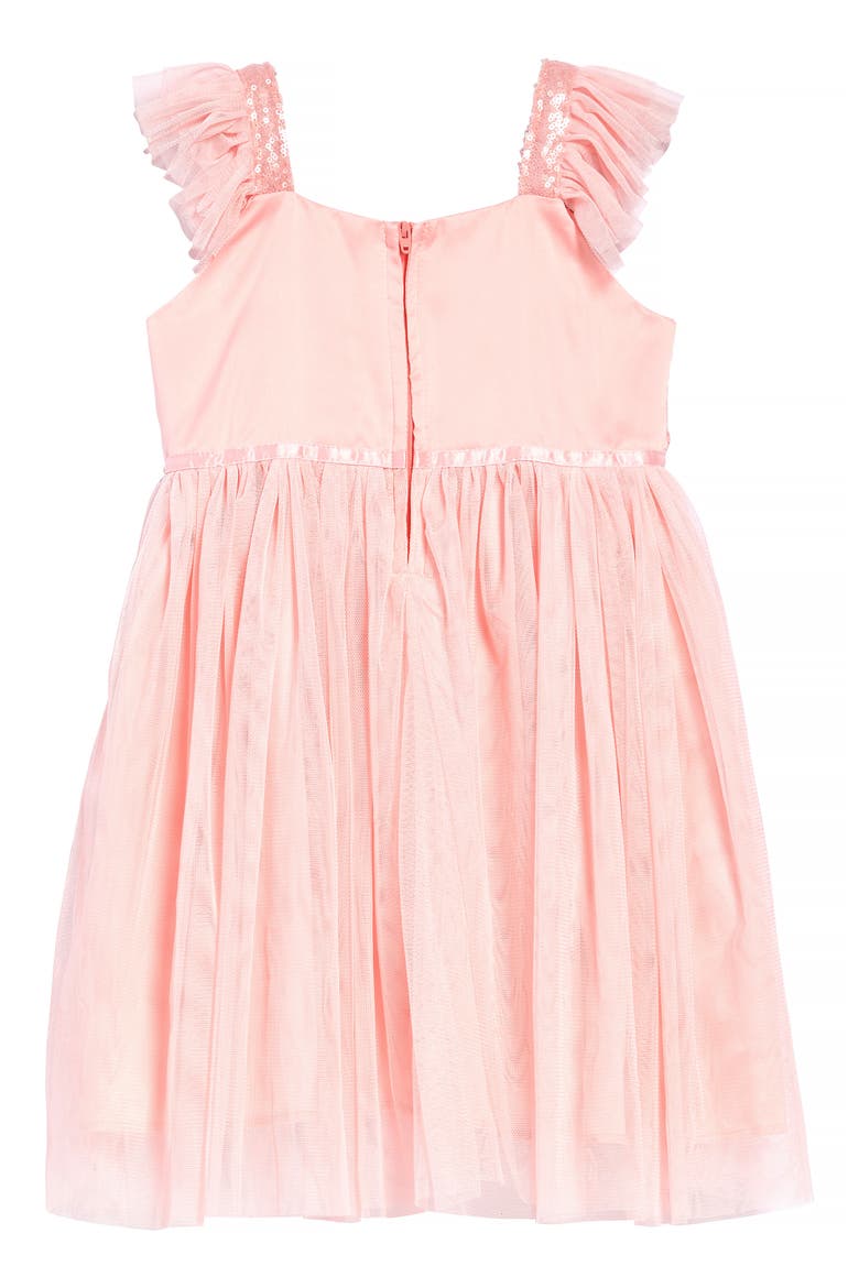 Sequin Bodice Tulle Dress, Alternate, color, LIGHT PINK