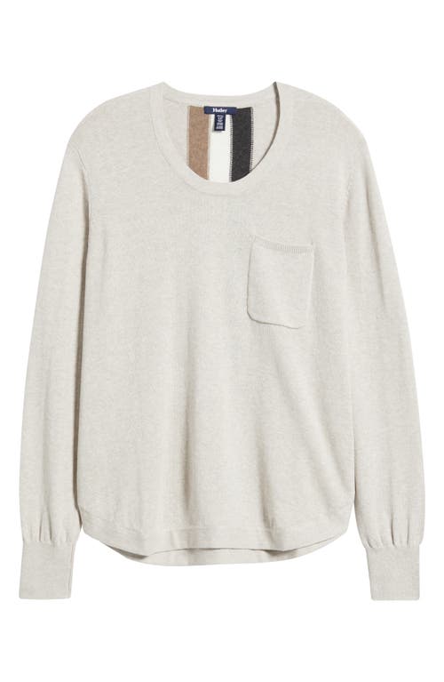 Hatley Oatmeal Cotton & Cashmere Sweater In Neutral