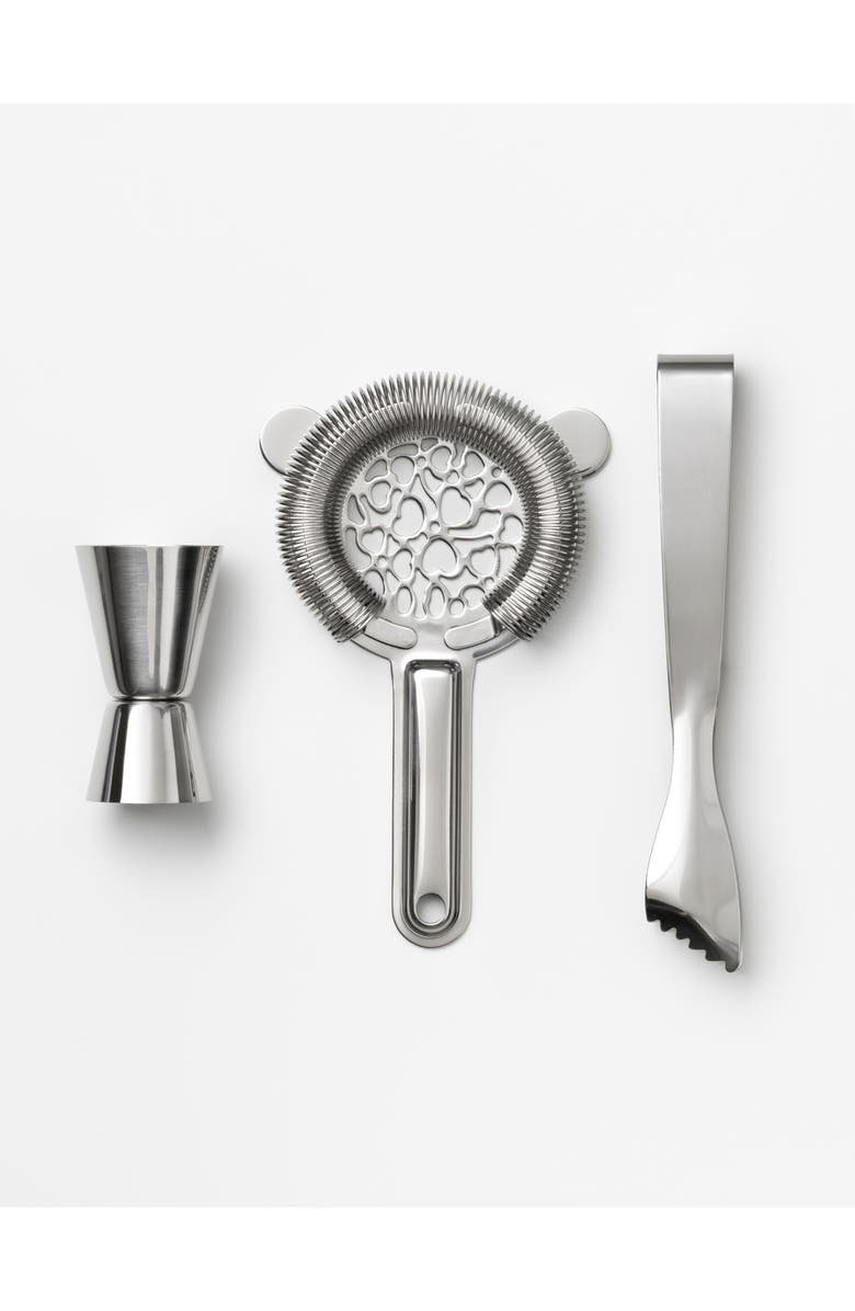 PRINTWORKS The Essentials Cocktail Tools Gift Set, Alternate, color, Grey/ Metallic