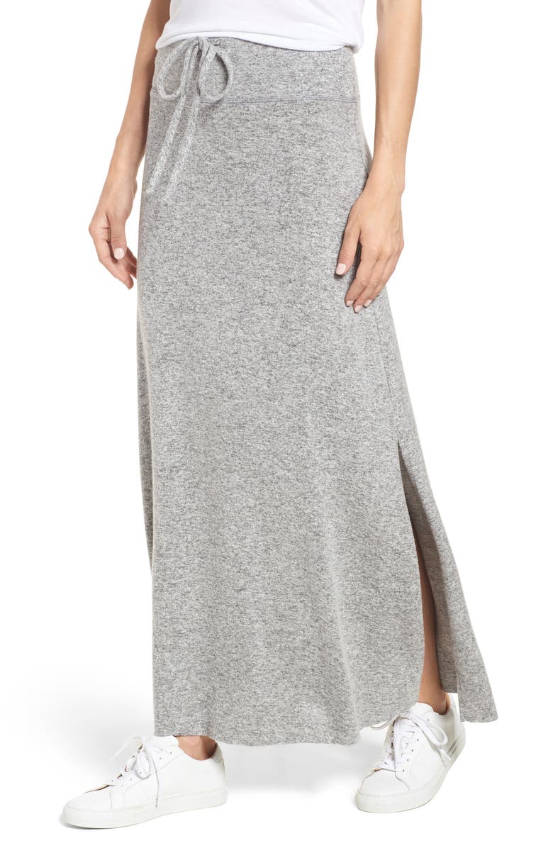 GIBSONLOOK Gibson Fleece Maxi Skirt, Main, color, 