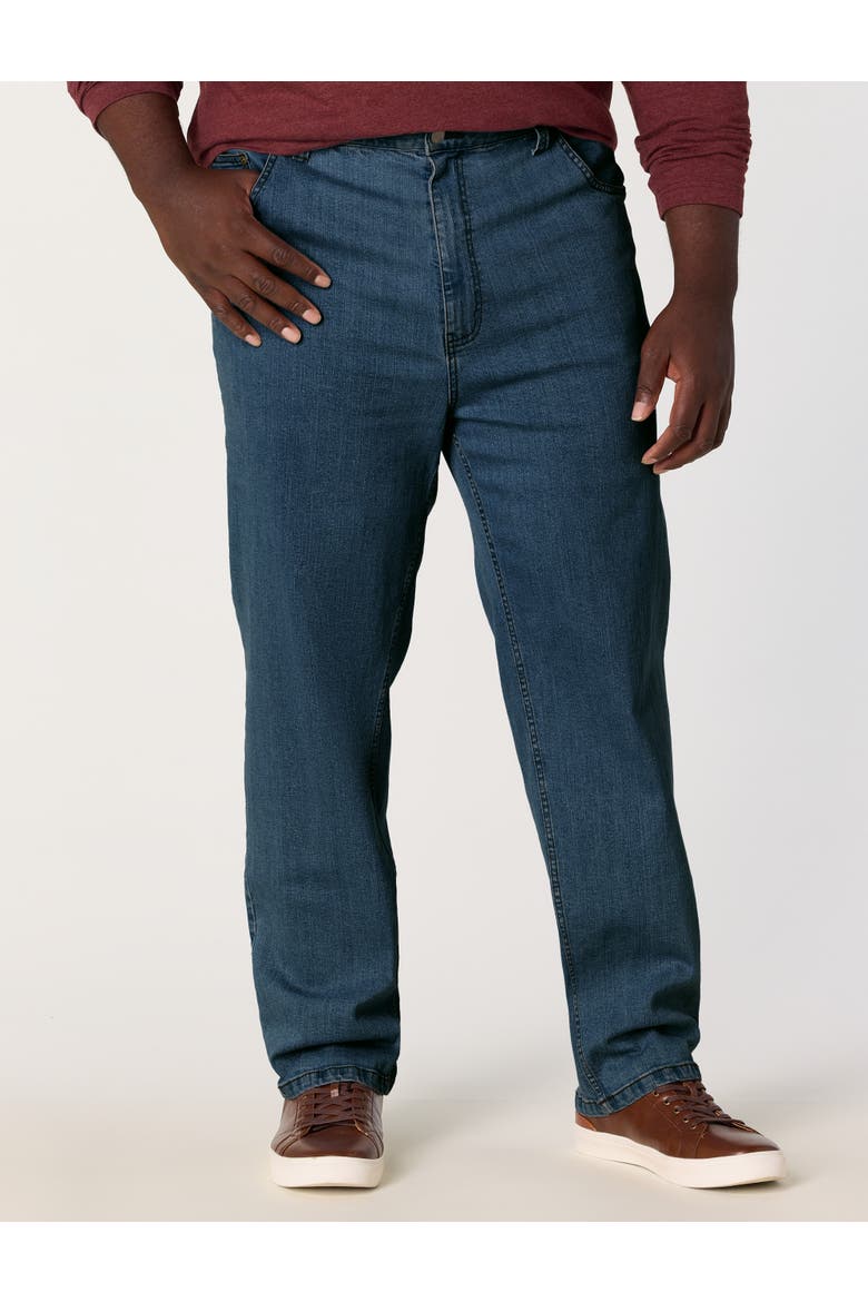 Big & Tall Continuous Comfort Stretch Jeans, Main, color, DARK WASH
