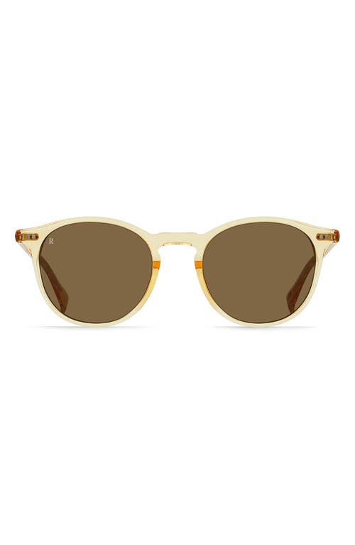 RAEN Basq 50mm Round Sunglasses in Champagne Crystal/Suntan  product