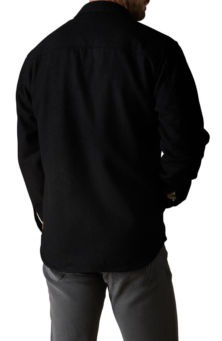 The Normal Brand Brightside Flannel Lined Workwear Jacket, Alternate, color, Black