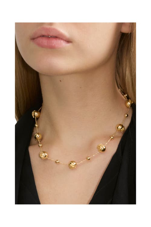 Burberry Ekd Sphere Necklace In Gold