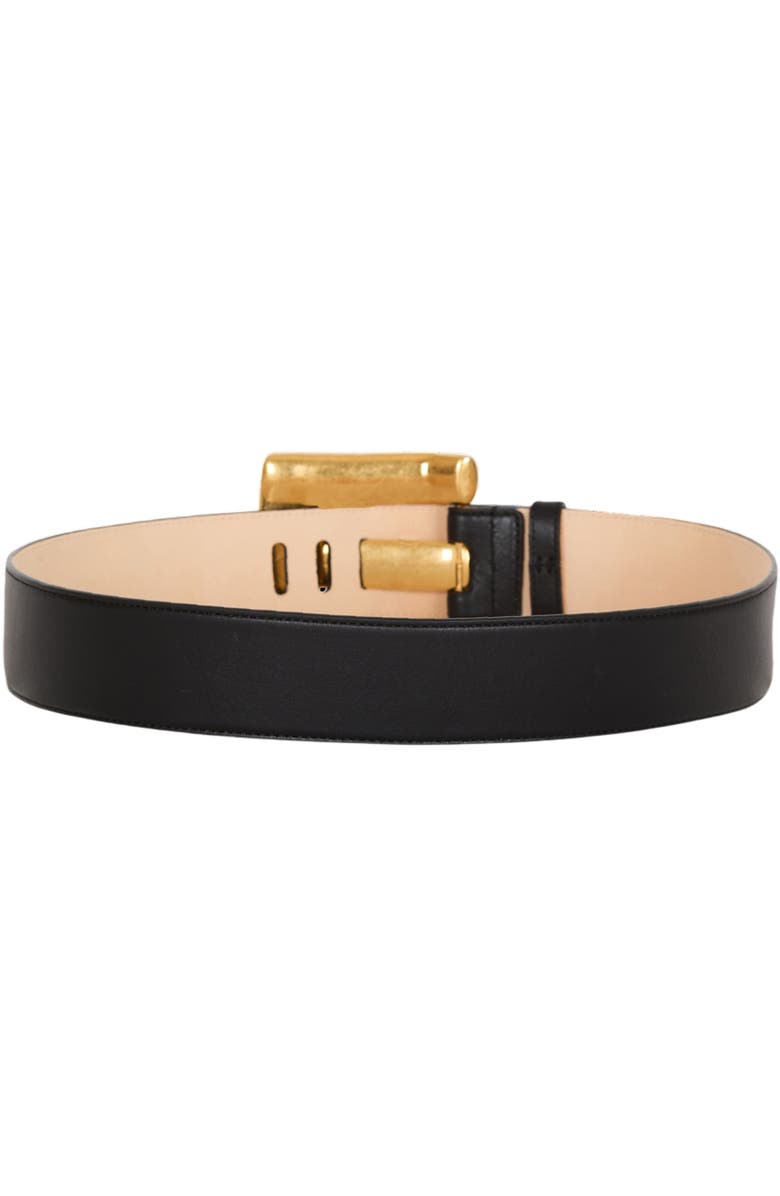 Balmain Anthem Belt 4.5Cm-Calfskin, Alternate, color, Black