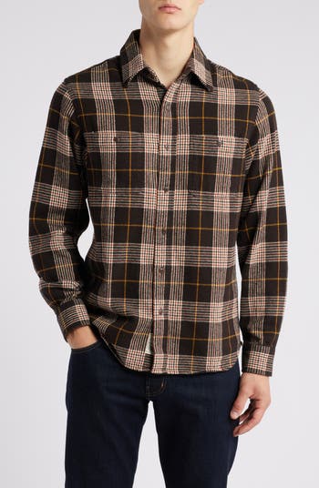【schott】Open collar flannel shirt OMBRE COTTON RAYON OPEN COLLAR SHIRT – The Real McCoy's