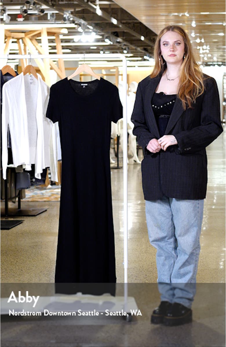 Francis Short Sleeve Maxi Sweater Dress, sales video thumbnail