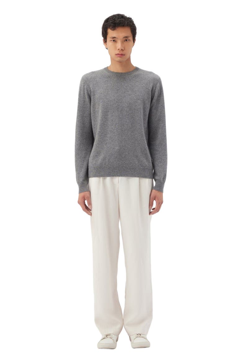 Essential Crewneck Cashmere Sweater, Main, color, dim gray