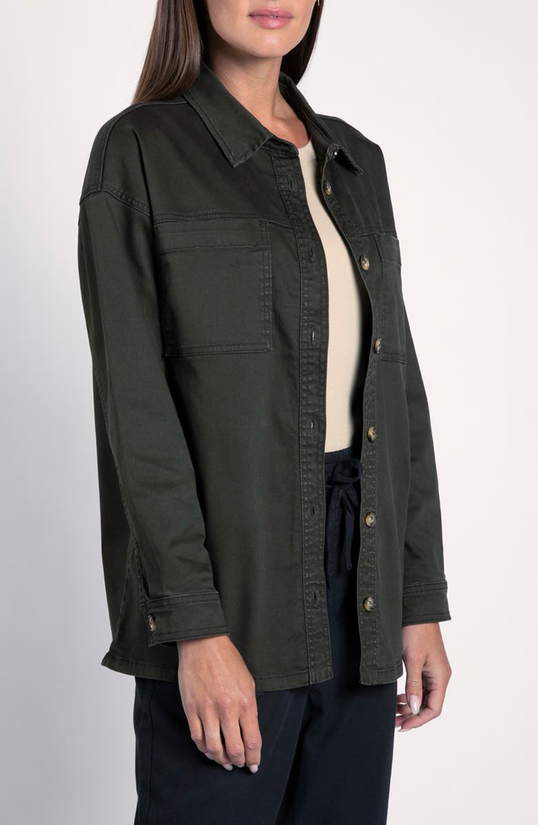 Thread & Supply Berkley Shirt Jacket, Alternate, color, Black Olive