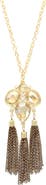 OLIVIA WELLES Lillian Trio Tassel Necklace