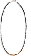 Caputo & Co. Bar and Stone Beaded Necklace