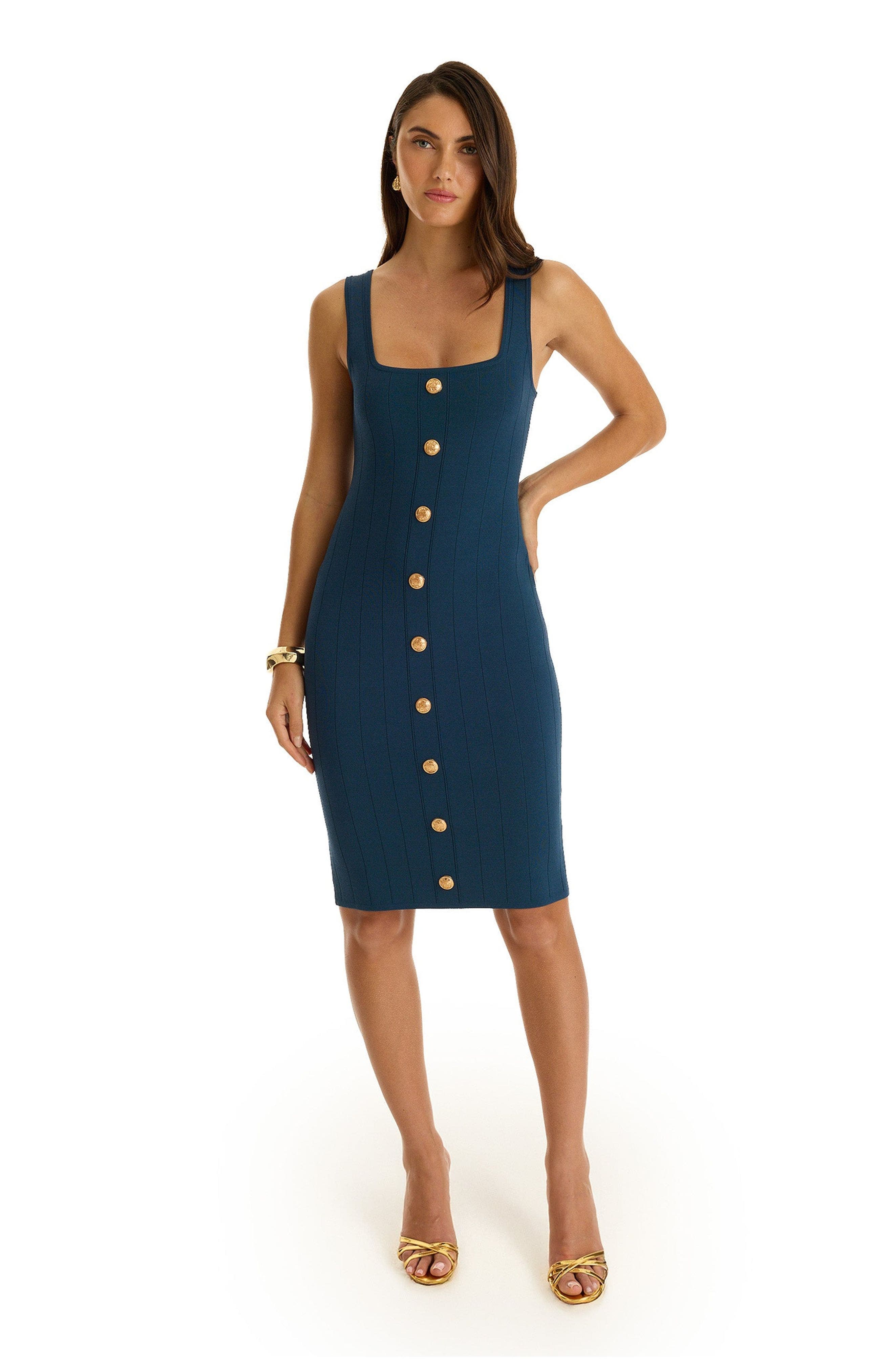 Helena Button Dress