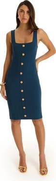 The Noli Shop Helena Button Dress