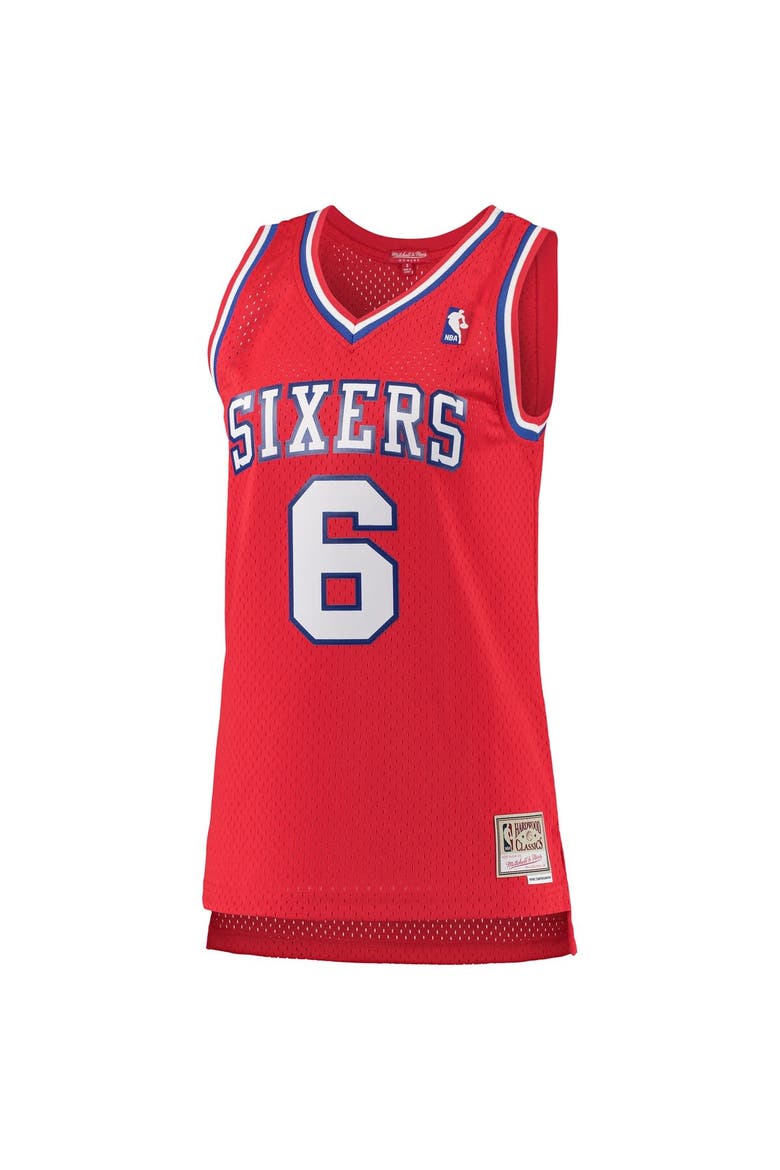 Women's Mitchell & Ness Julius Erving Red Philadelphia 76ers 1982-83 Hardwood Classics Swingman Jersey, Alternate, color, Red