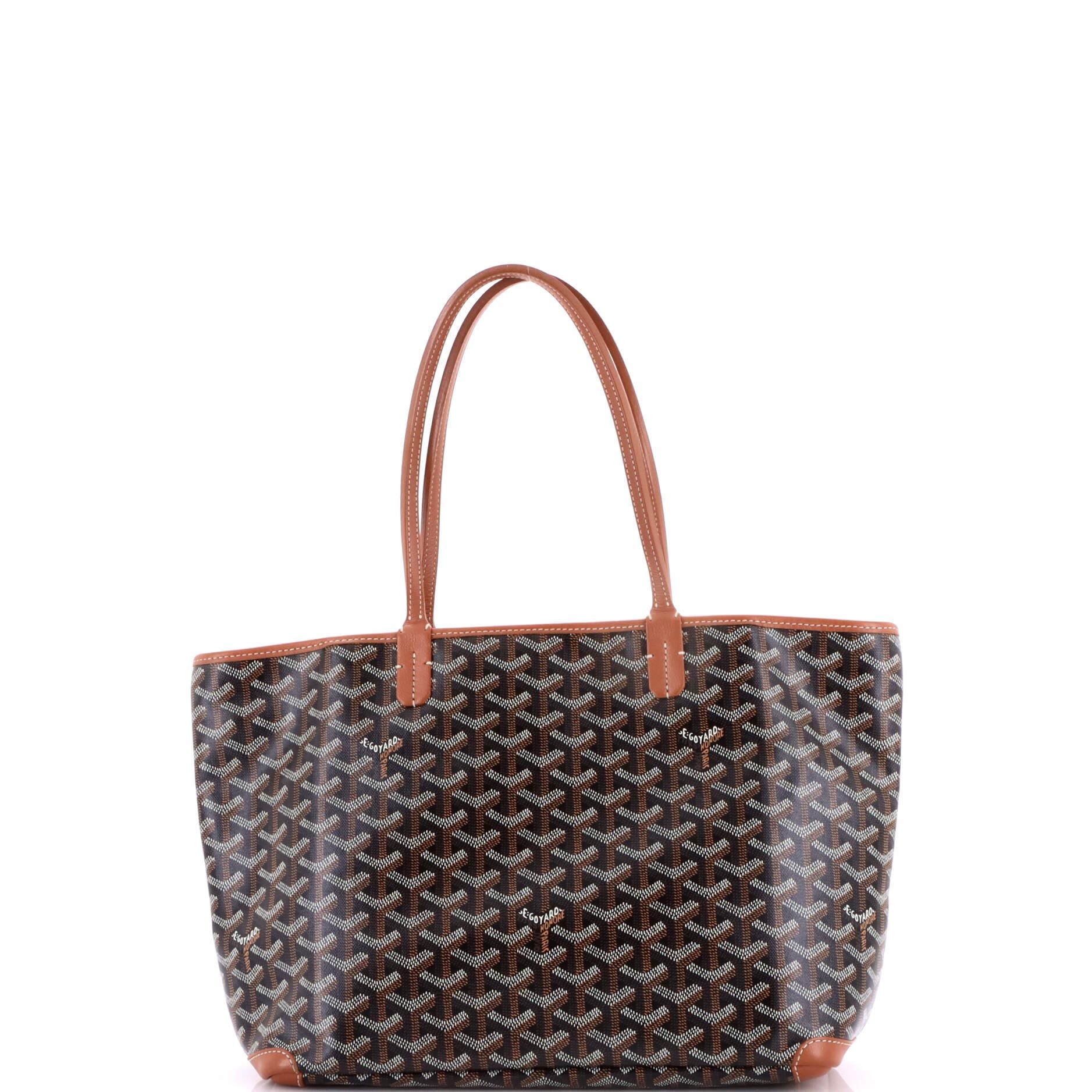 Pre-Owned Goyard Artois Tote Coated Canvas PM, Alternate, color, Brown