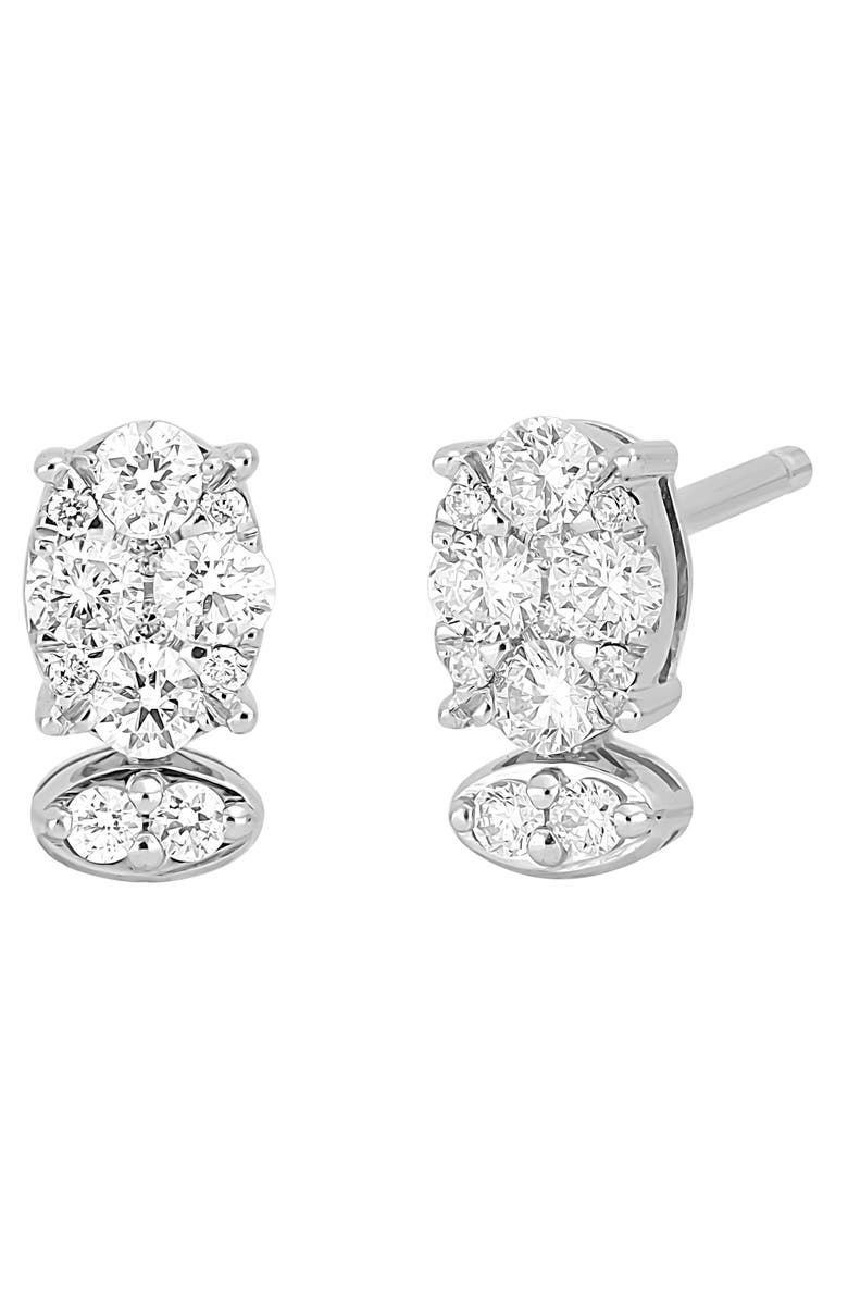 Bony Levy Audrey Diamond Oval Stud Earrings, Main, color, 