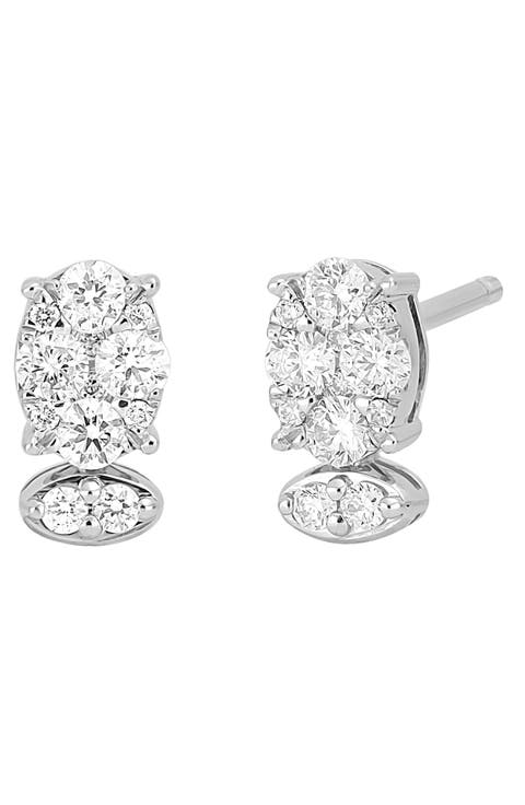 Audrey Diamond Oval Stud Earrings (Nordstrom Exclusive)