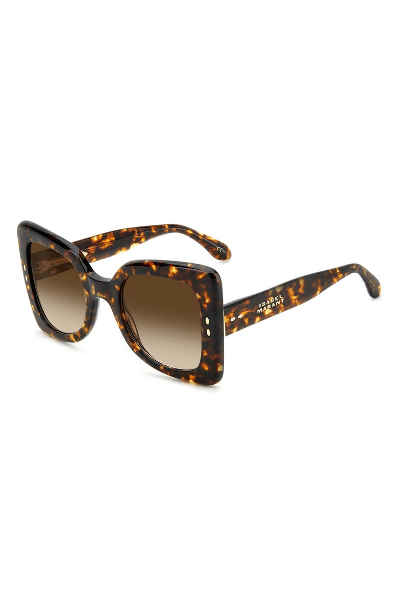 Isabel Marant The New 52mm Gradient Square Sunglasses, Alternate, color, 0086-Ha