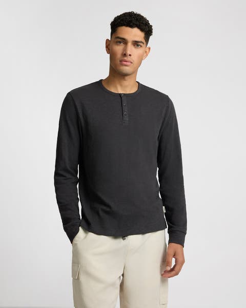 Heavyweight Slub Henley Sweater