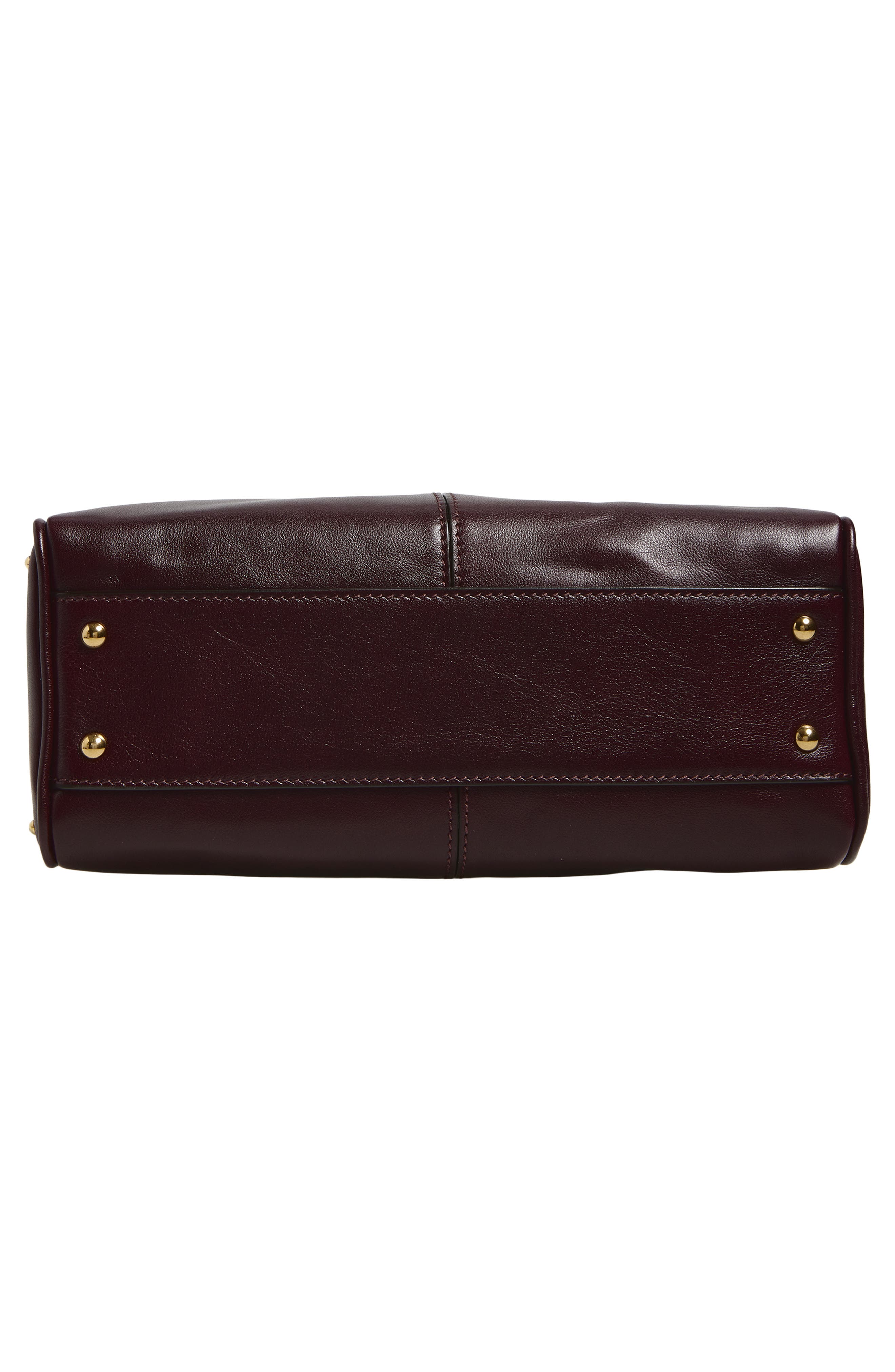 Chloé Bowling Leather Handheld Bag, Alternate, color, Perfect Plum