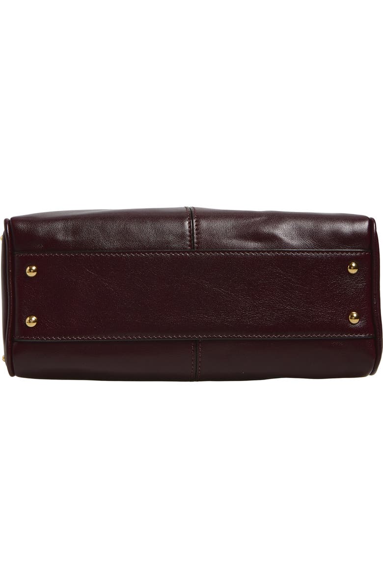 Chloé Bowling Leather Handheld Bag, Alternate, color, Perfect Plum