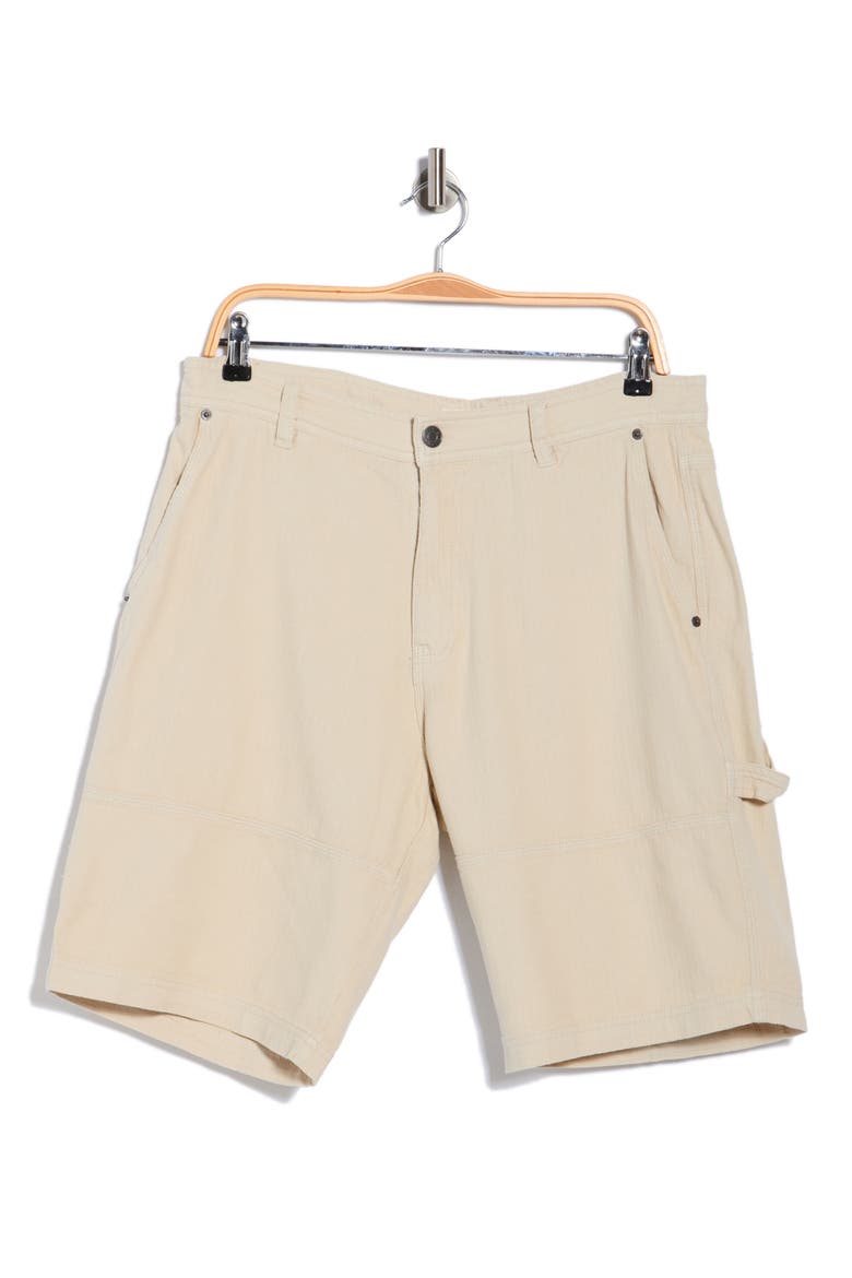 Slub Carpenter Shorts, Alternate, color, BONE