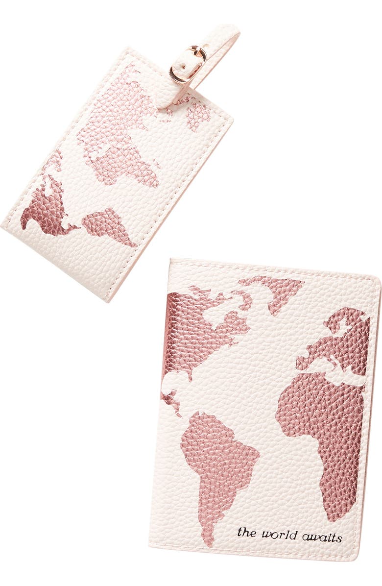 Anthropologie Home Anthropologie Luggage Tag & Passport Cover Set, Alternate, color,