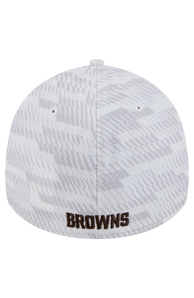 New Era Men's New Era White Cleveland Browns Gameday Graded 39THIRTY Flex Hat, Alternate, color,