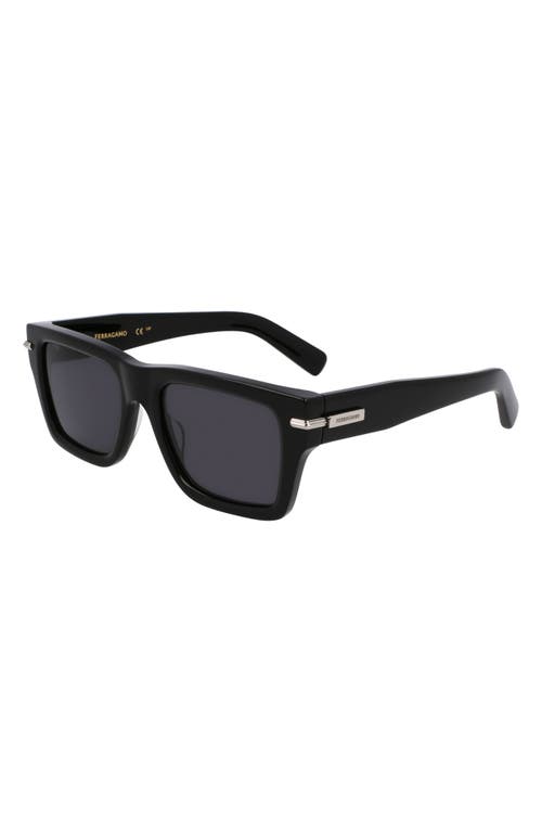 Ferragamo Geometric Frame Sunglasses In Black