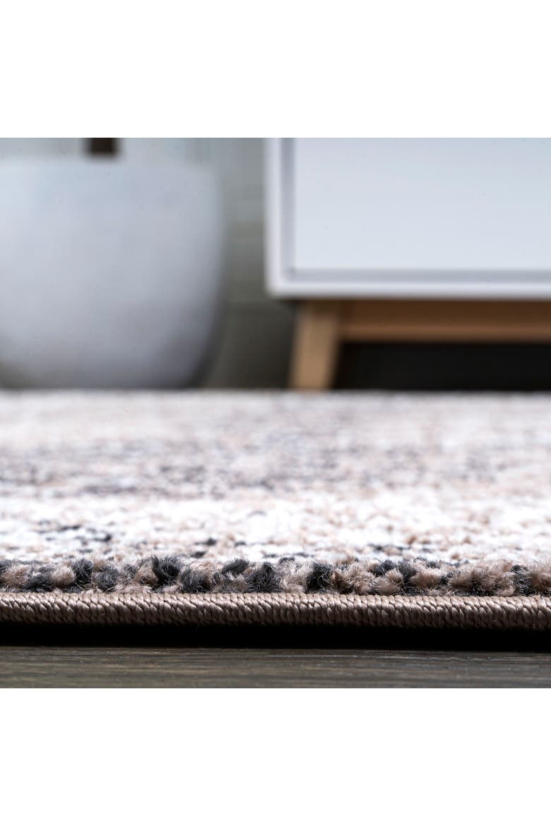 Boho Cottage Medallion Area Rug, Alternate, color, Brown/Ivory