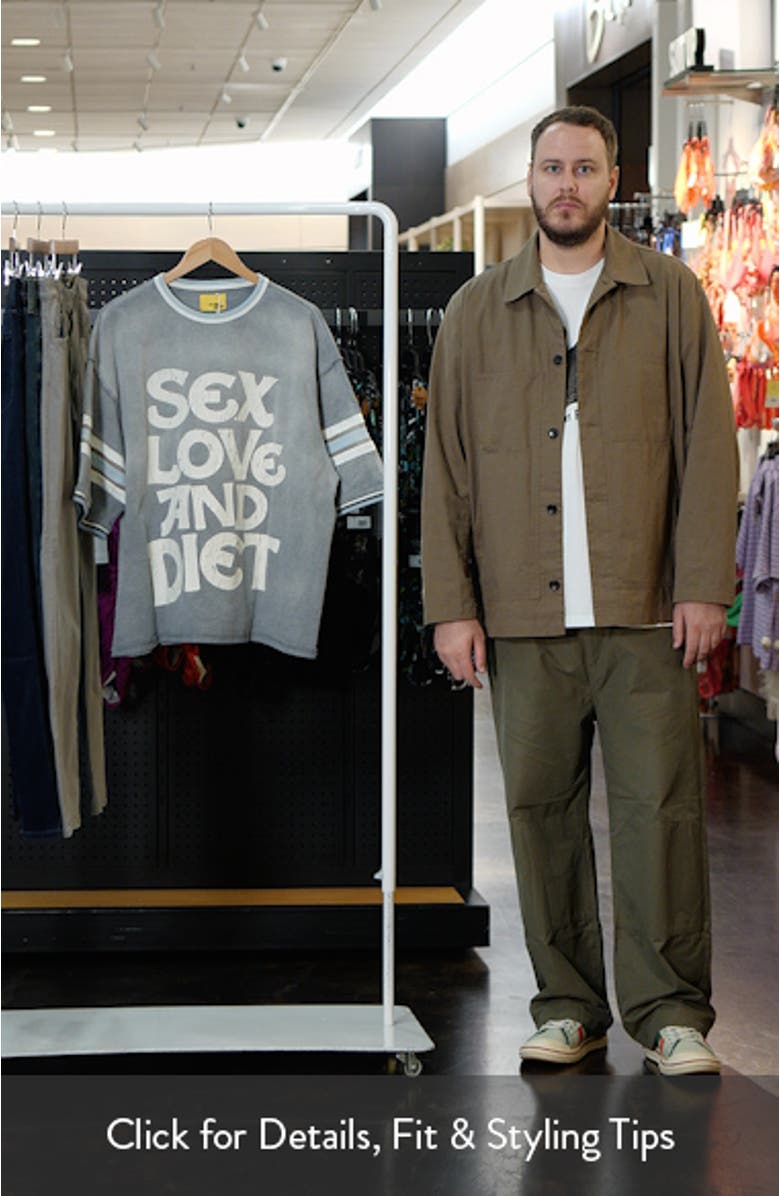Sex, Love & Diet Athletic Graphic T-Shirt, sales video thumbnail