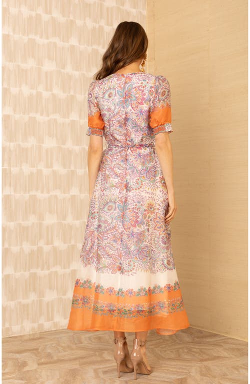 Hale Bob Aubrie Organza Maxi Dress In Multi