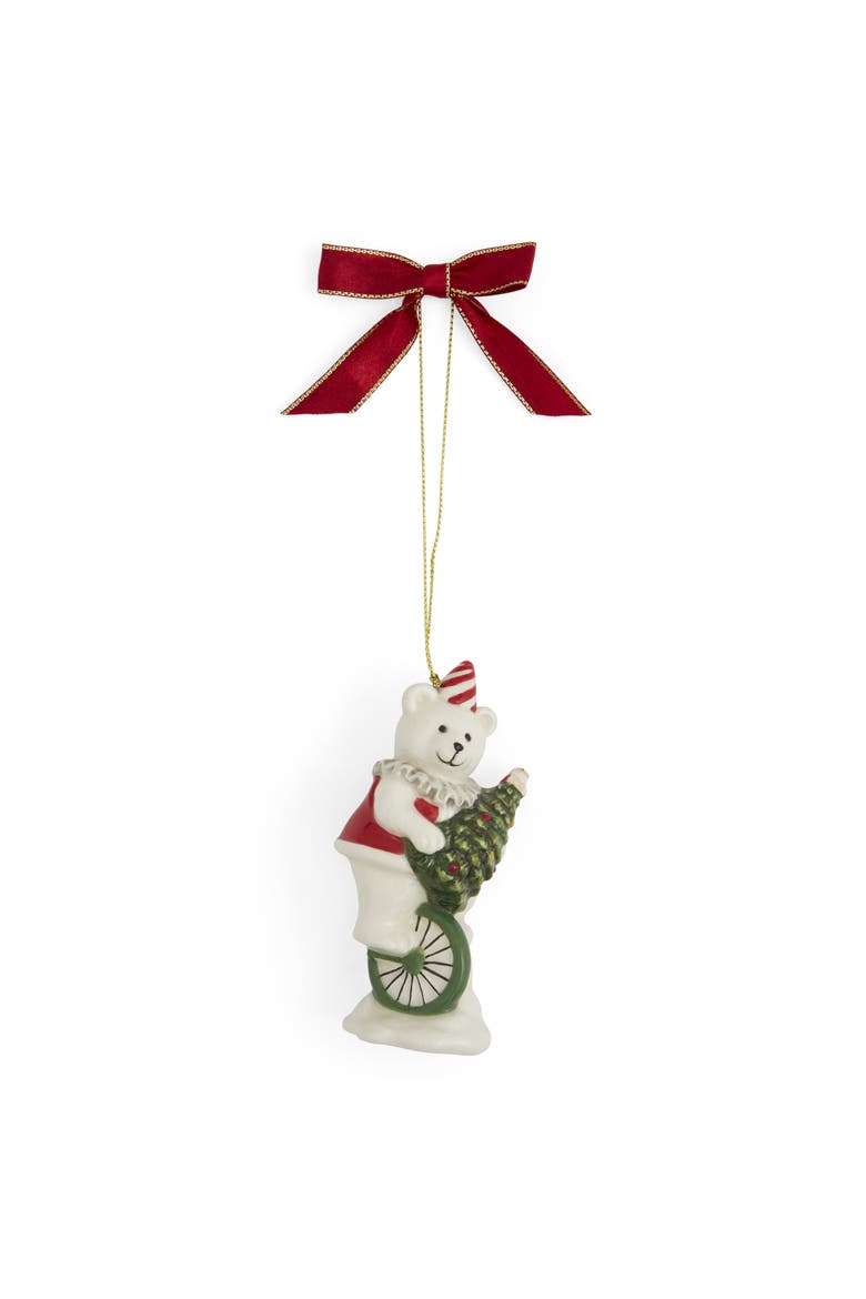 Christmas Tree Carnival Bear Ornament 4", Alternate, color, Multi