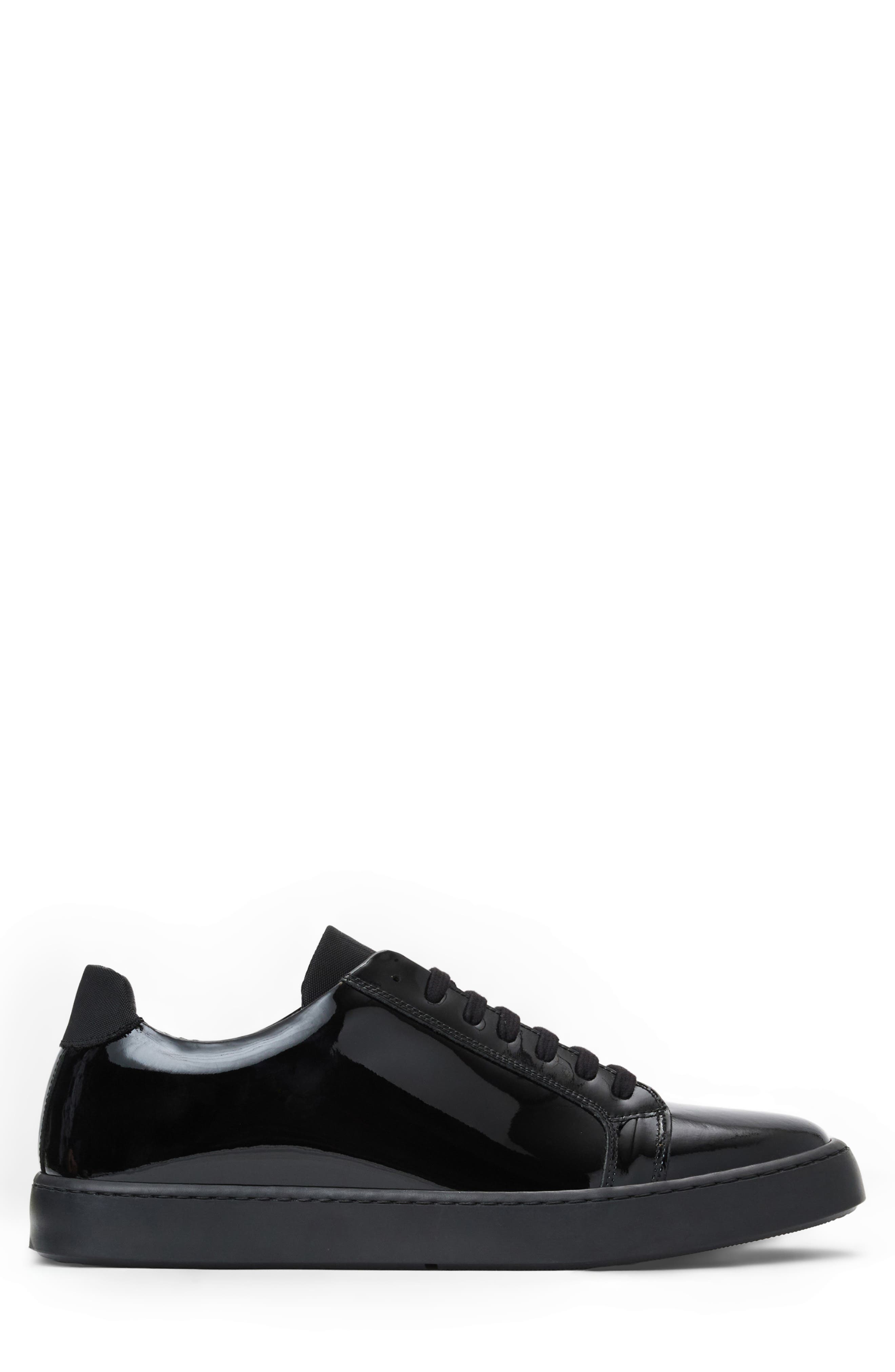 Bruno Magli Magnifico Sera Leather Sneaker, Alternate, color, Black Patent